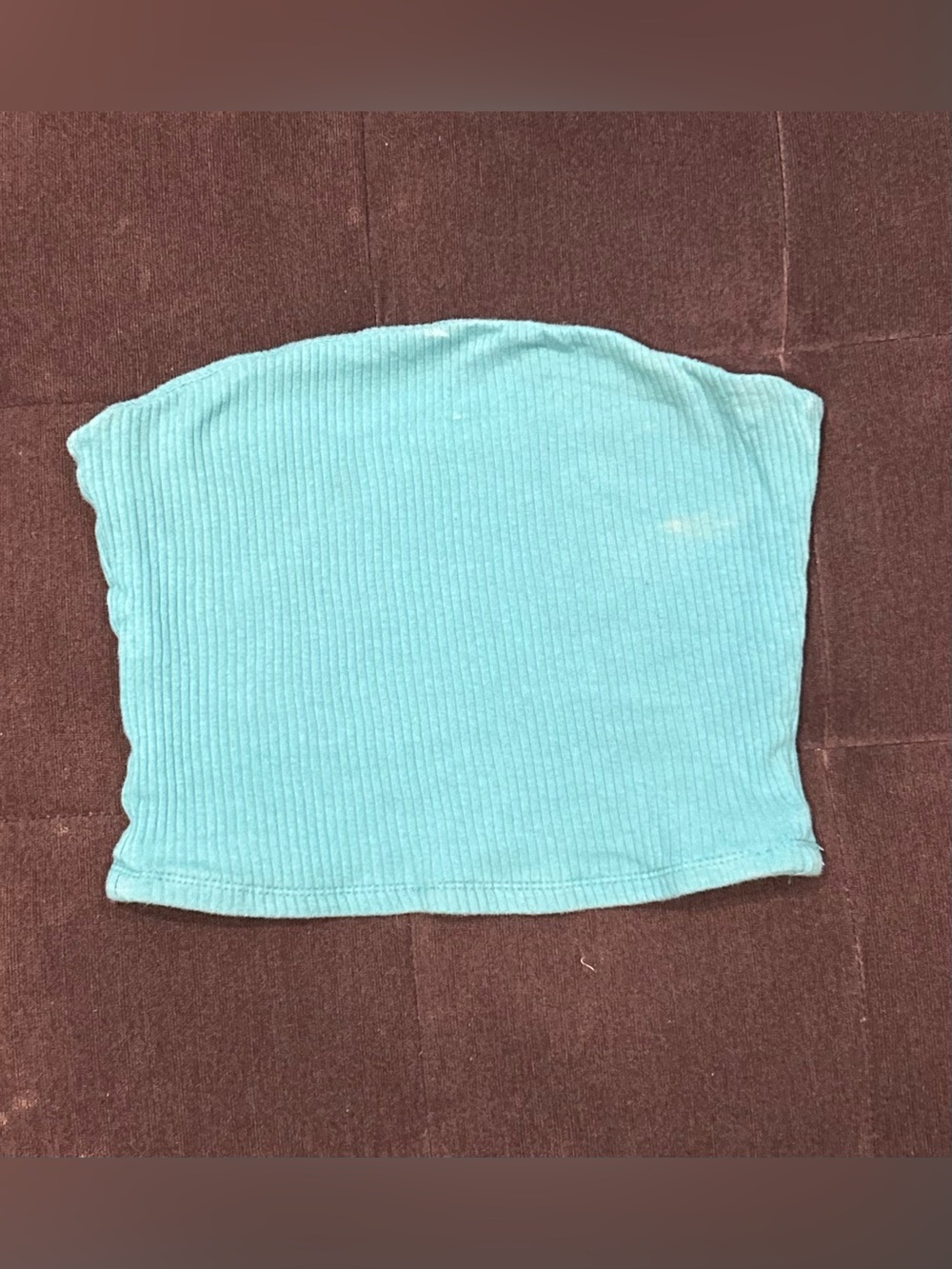 Turquoise garage tube top